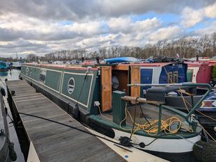 June Rose - 57' reverse layout, cruiser stern, built by Piper