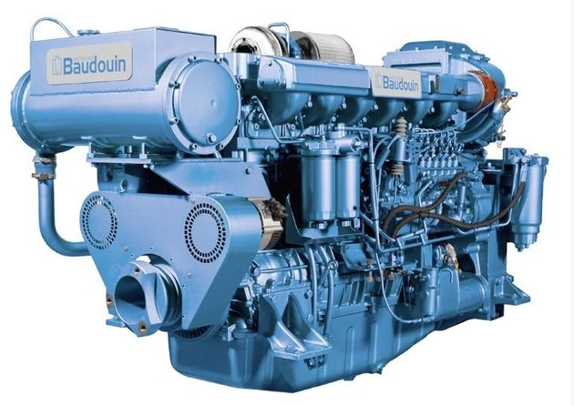 NEW Baudouin 6W126M 400hp - 450hp Heavy Duty Marine Engine Package
