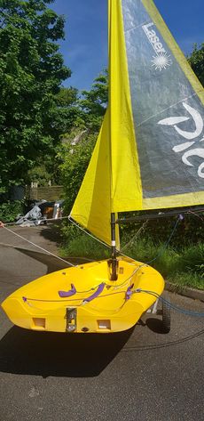 Laser Pico with launch and road trailer.
