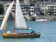 Classic 1930s sailing dinghy