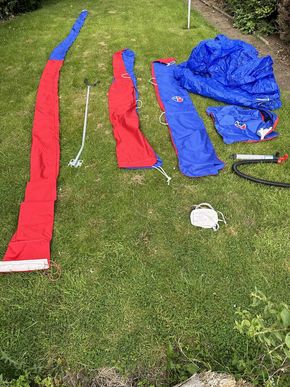 Mast , boom, sail bags 