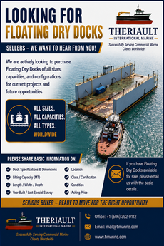 WANTED &ndash; FLOATING DRY DOCKS WORLDWIDE