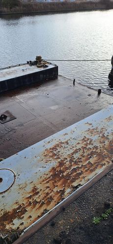 PONTOON FOR EXCAVATOR / DREDGING / CONSTRUCTION WORKS