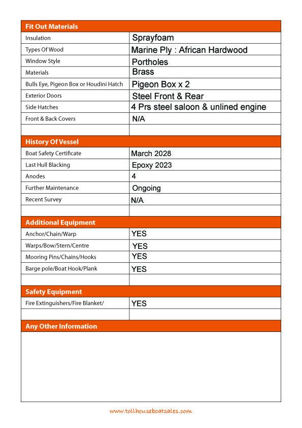 Tollhouse Boat Details Form 3