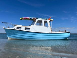 Classic day boat with cabin