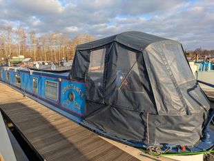 Constance 50' cruiser stern with mooring at Roydon Marina Village 