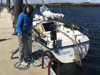 Unique centre cockpit trailer sailer