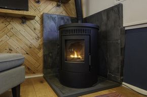 FIreplace in living area