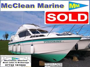 1993 Haines 31 Flybridge.