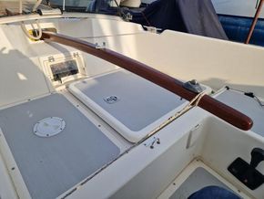 Newly varnished tiller