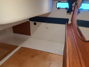 Aft cabin berth - cushions out