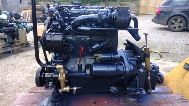 Mercedes OM636 42hp Heat Exchanger Cooled Marine Diesel Engine