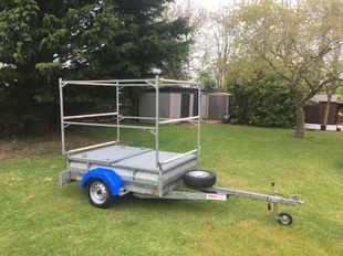 Sailing dinghy Mercia Box trailer with racks - Laser / Pico / Feva / T
