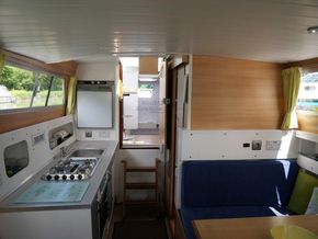 Princess 32 Converted to outboard motorisation - Looking Aft