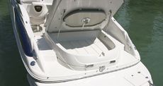 Crownline Bowrider 320 LS - Oversize trunk storage with cockpit and table storage