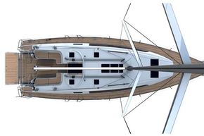 Manufacturer Provided Image: Bavaria Cruiser 46 Upper Deck Layout Plan