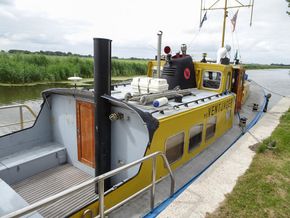 Varend Woonschip ex RWS vlet 14.78