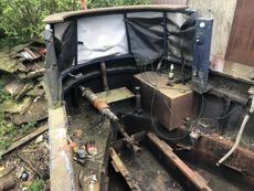 37 Narrowboat hull Project, with new steel sheet