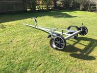 Topper sailing dinghy galvanised launching trolley and road base