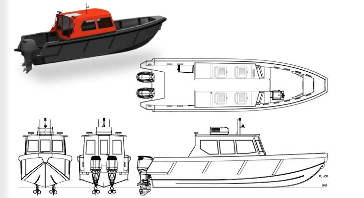 Tideman RBB 800 20B Cabin - Pilot Boat, Survey