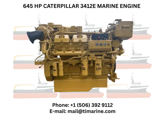645 HP Caterpillar 3412E Marine Engine