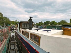 Luxemotor 50ft Narrowboat with Residential London Mooring - Side Deck