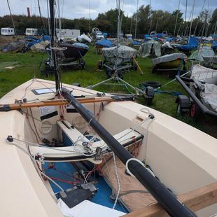 Tasar Dinghy ready to sail