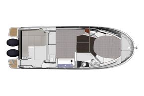 Jeanneau Merry Fisher 895 - diagram of cabins layout