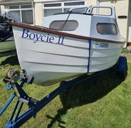 Mayland 14 fishing cruising boat with trailer and outboard