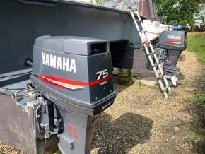 Custom Power Cat 28 ft Twin outboards - Engine
