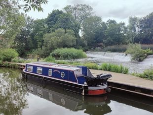 Narrowboat with full residential mooring