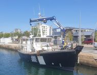 15M WORKBOAT WITH CRANE AND ADDITIONAL RIB FOR SALE