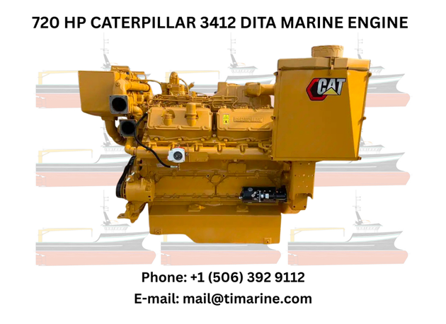 720 HP Caterpillar 3412 DITA Marine Engines