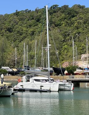 Fountaine Pajot catamaran for sale in Rebak Marina Langkawi 