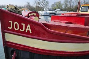 Red 1927 Classic Dutch Barge 