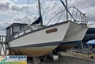 1960's Amazon MK1  Catamaran with 2x diesel inboards