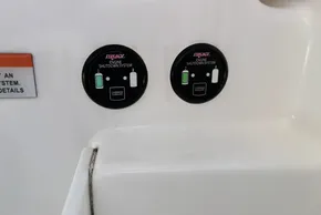 Engine shutdown system controls on 2024 Leopard 40 Powercat boat.