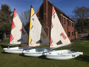 3 X Laser Bug sailing dinghy