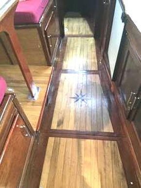 Solid light oak flooring
