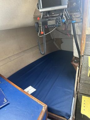 After starboard bunk. 