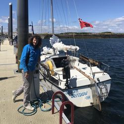 Unique centre cockpit trailer sailer
