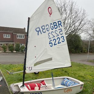 Optimist Sailing Dinghy Mk2 Sail No 5223
