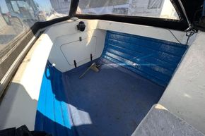 Fisherman 17 clinker boat - bow interior