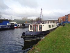 52x11 Wide beam with wheelhouse built 2009 by Maurice Hirst