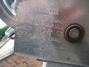 Winch nameplate