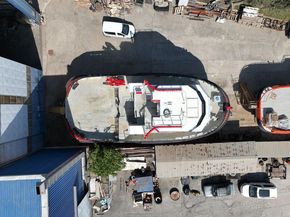 Tugboat with Crane