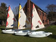 3 X Laser Bug sailing dinghy