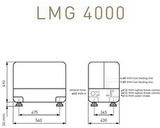 NEW Lombardini LMG4000 4 kVA 3000 rpm Single Phase 50Hz Marine Diesel Generator