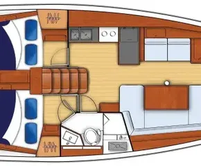 Layout 3 cabin/2 head