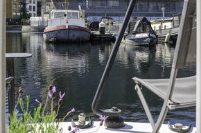 Out back of boat
